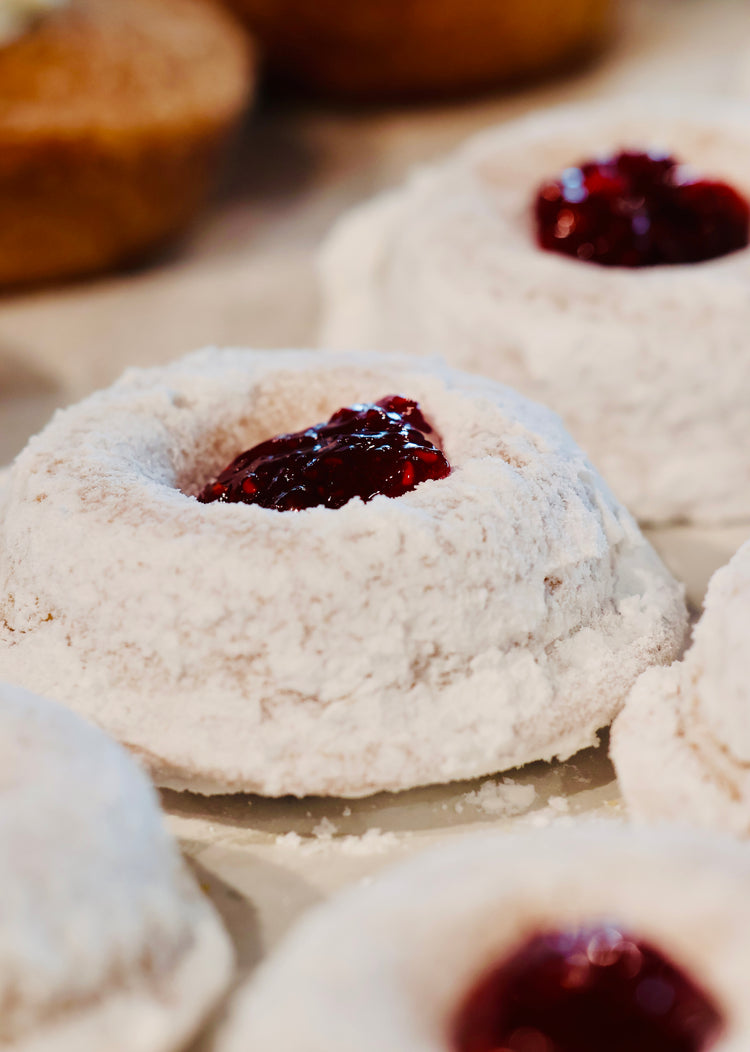Powdered Jelly Cake Donut