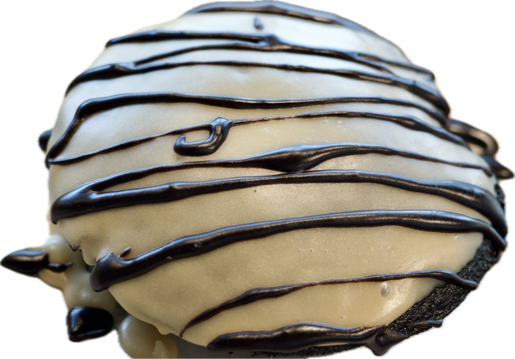 Chocolate PeaNOT Butter Cake Donut