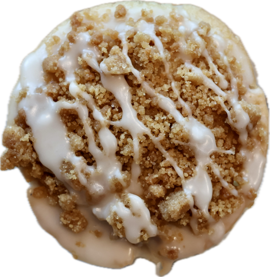 Rhubarb Crumb Cake Donut